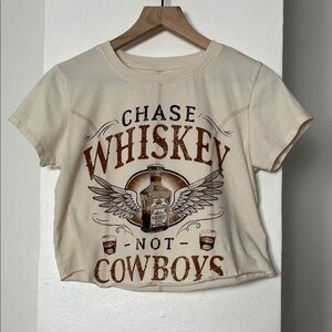 Shyanne Cream Whiskey Graphic Tee